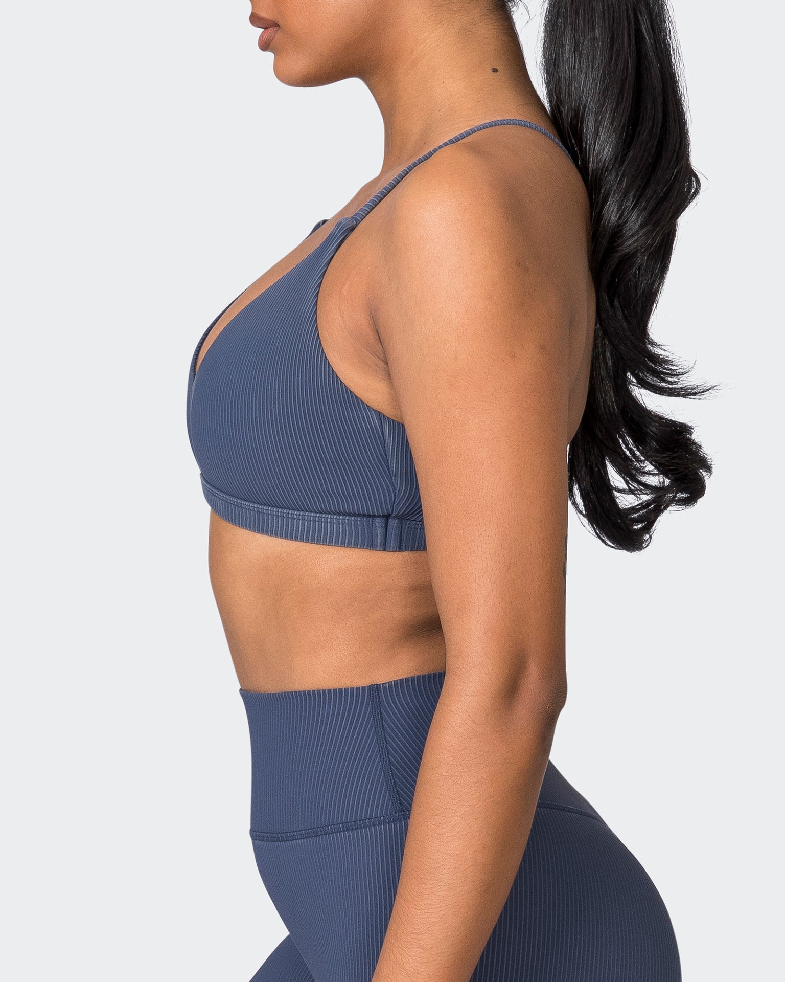 Muscle Nation Sports Bras Levitate Vintage Rib Bralette - Washed Spellbound