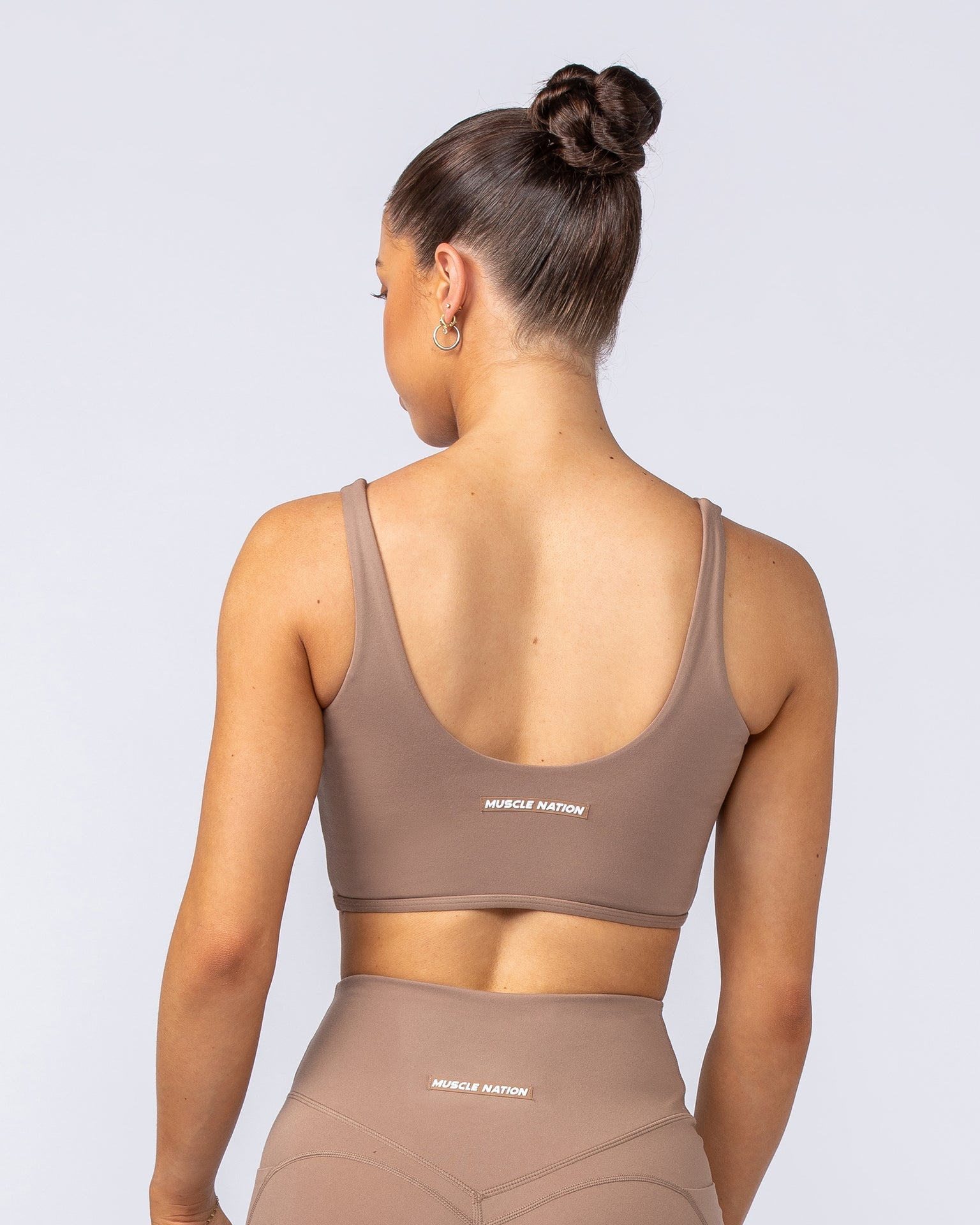 Muscle Nation Sports Bras Limitless Longline Bra - Cinnamon