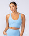 Muscle Nation Sports Bras Limitless Longline Bra - Pacific Blue