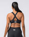 Muscle Nation Sports Bras Lush Rib Bralette - Black