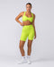Muscle Nation Sports Bras Lush Rib Bralette - Cyber Lime