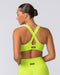 Muscle Nation Sports Bras Lush Rib Bralette - Cyber Lime
