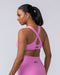 Muscle Nation Sports Bras Lush Rib Bralette - Fondant Pink