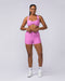 Muscle Nation Sports Bras Lush Rib Bralette - Fondant Pink
