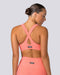 Muscle Nation Sports Bras Lush Rib Bralette - Sunset Coral