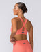 Muscle Nation Sports Bras Lush Rib Bralette - Sunset Coral