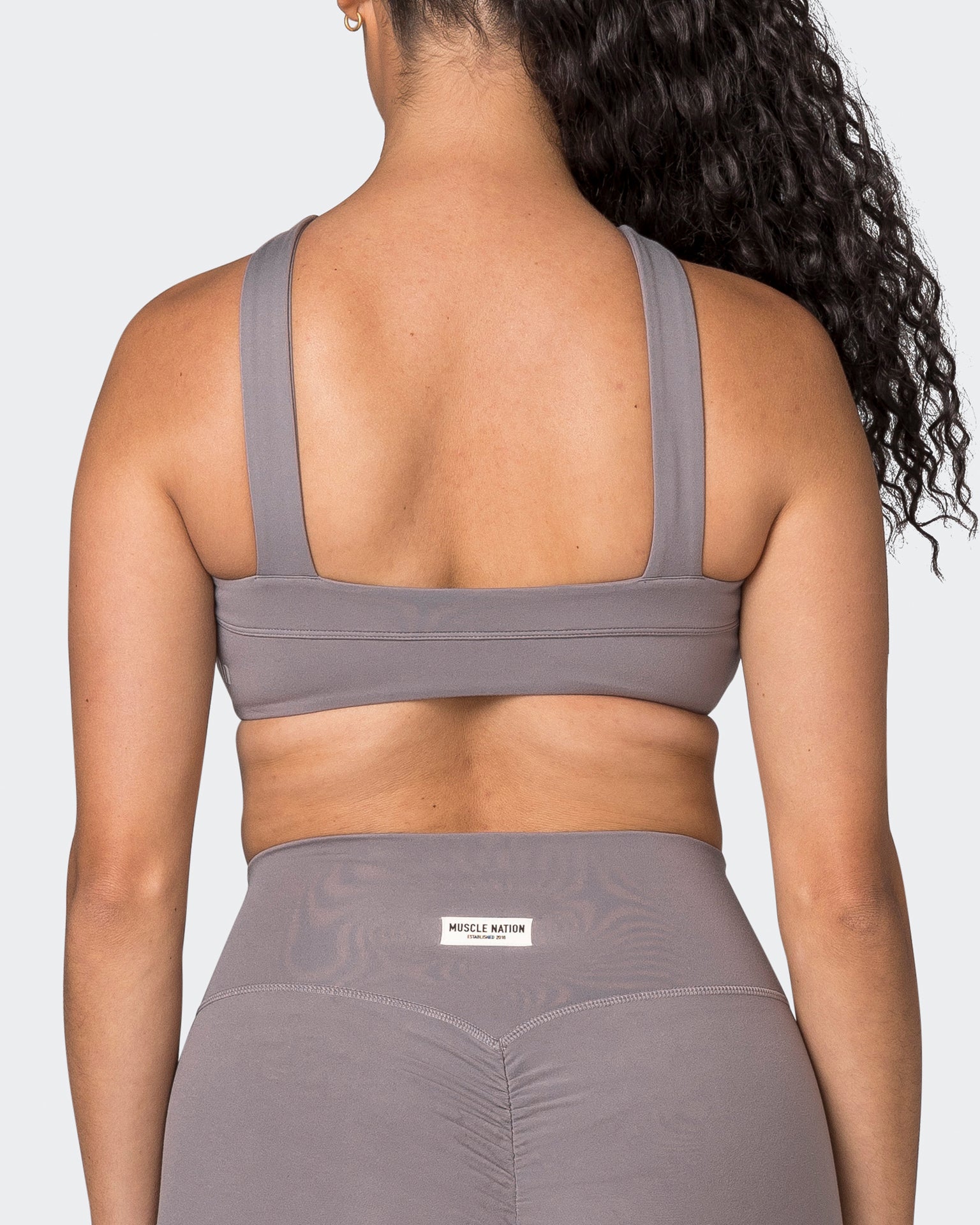Muscle Nation Sports Bras Luxe Bralette - Pearl Grey