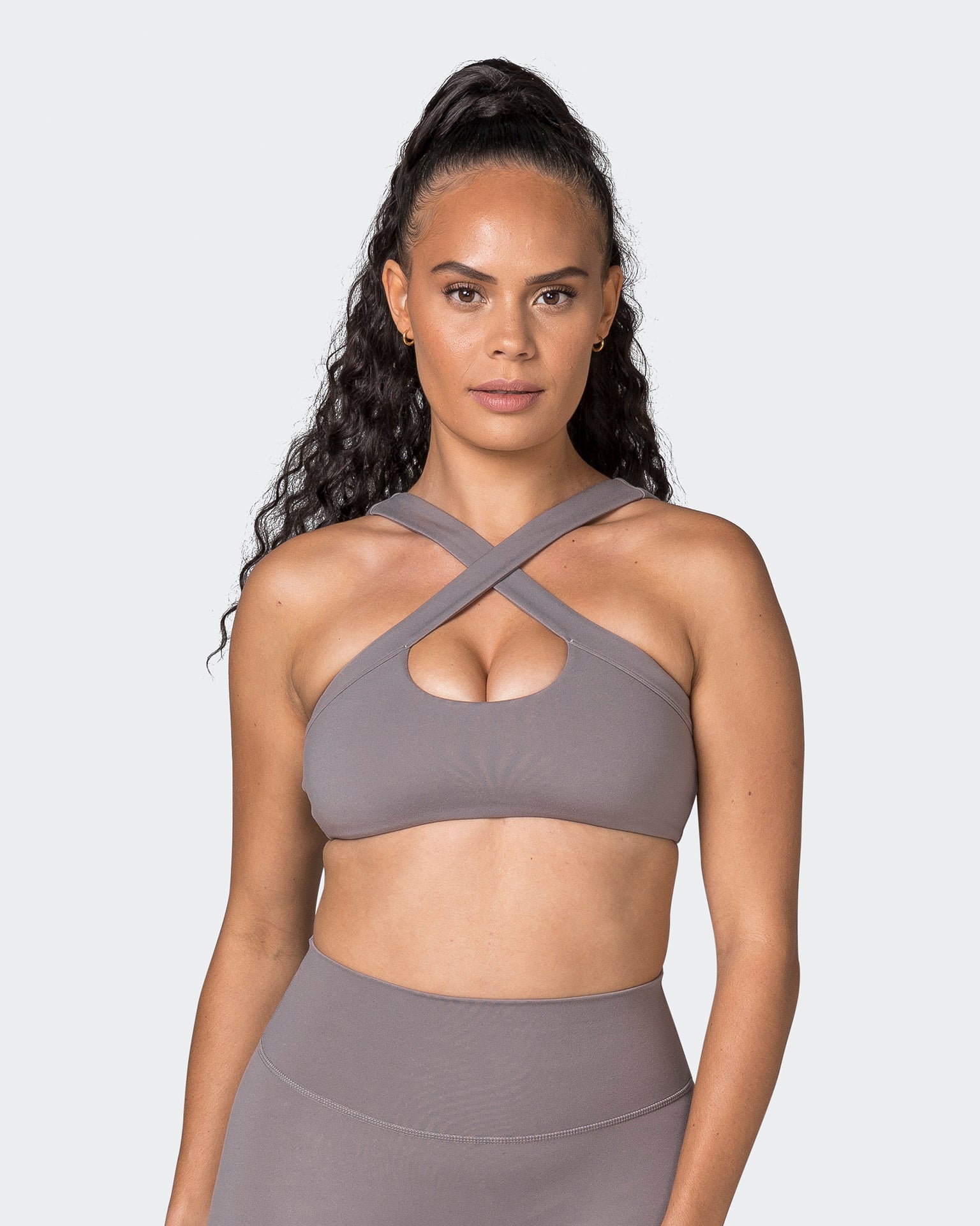 Muscle Nation Sports Bras Luxe Bralette - Pearl Grey