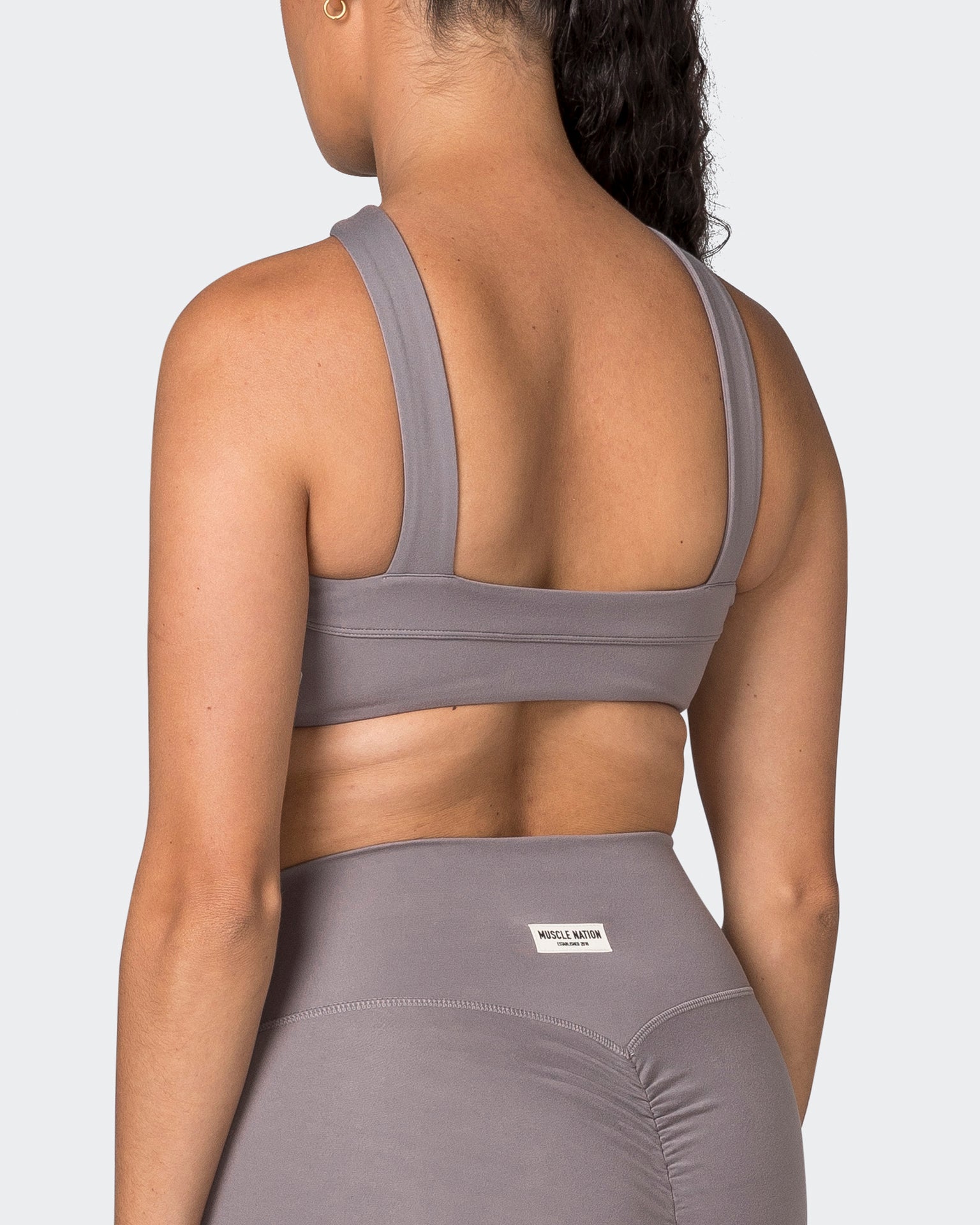 Muscle Nation Sports Bras Luxe Bralette - Pearl Grey