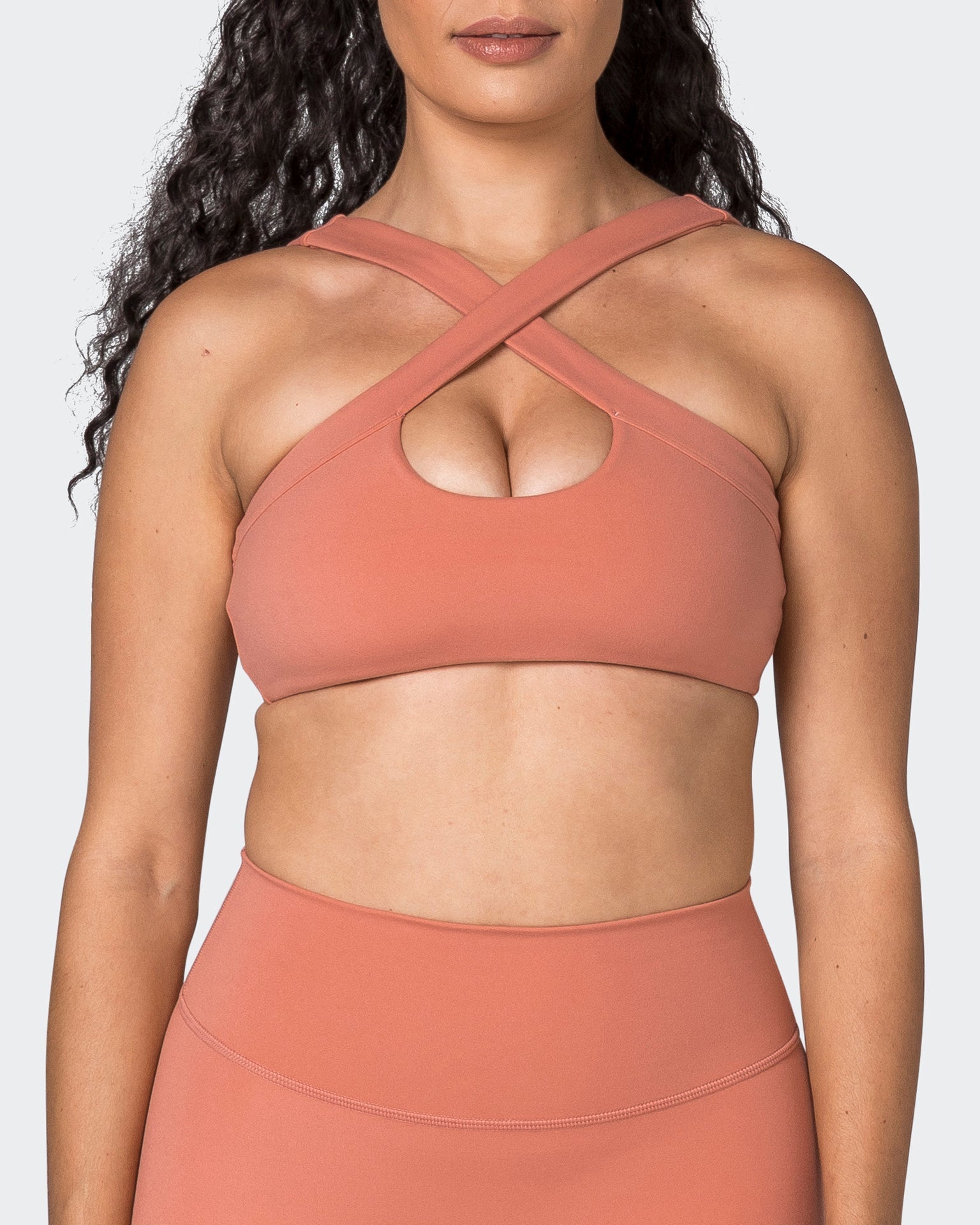 Muscle Nation Sports Bras Luxe Bralette - Powdered Pink