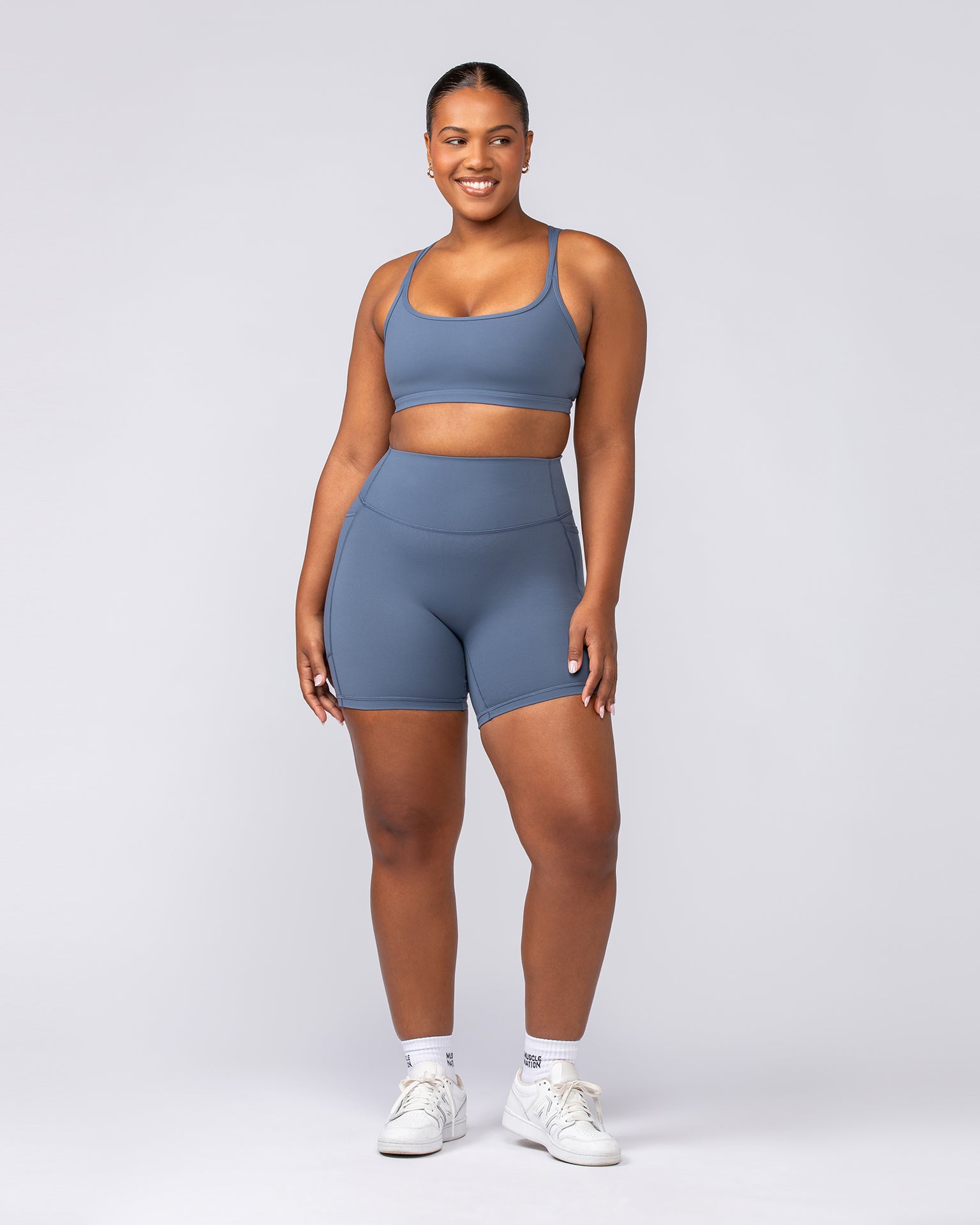 Muscle Nation Sports Bras Pace It Bra - Arctic