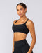 Muscle Nation Sports Bras Pace It Bra - Black / Black