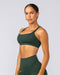 Muscle Nation Sports Bras Pace It Bra - Forest Green