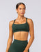 Muscle Nation Sports Bras Pace It Bra - Forest Green