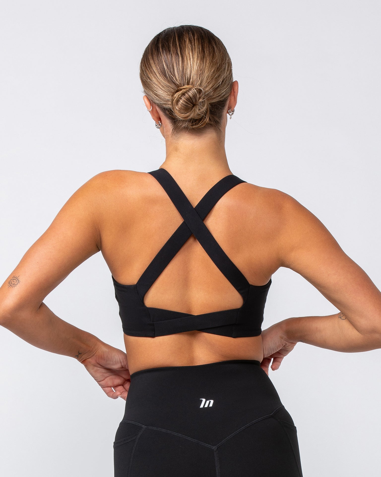 Muscle Nation Sports Bras Precision Bra - Black / White