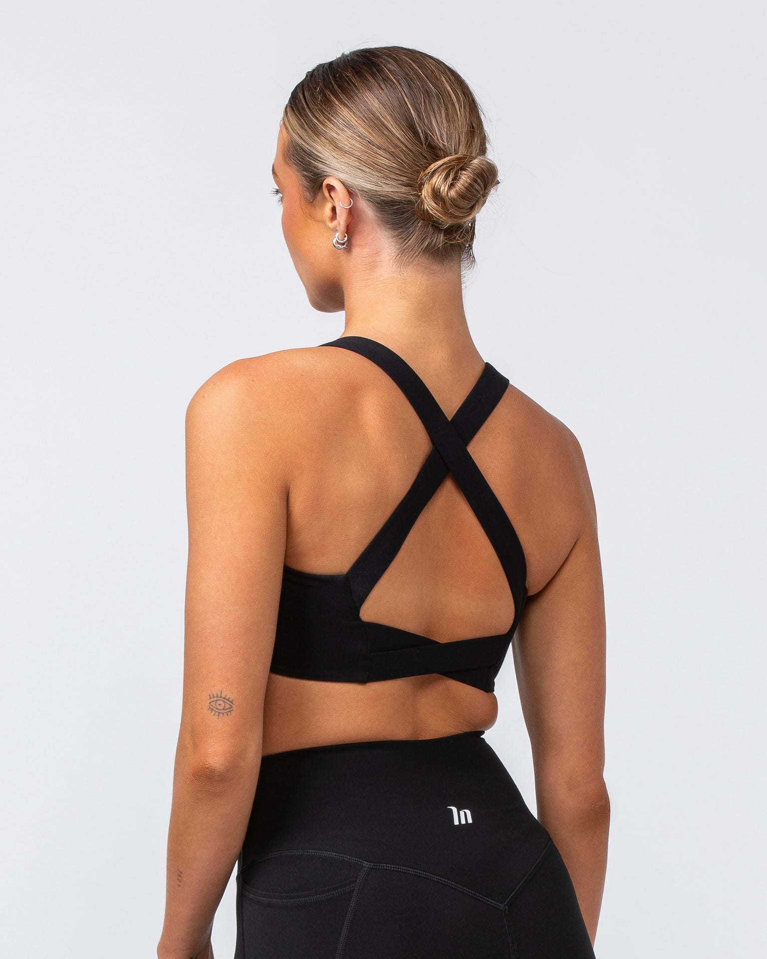 Muscle Nation Sports Bras Precision Bra - Black / White