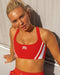 Muscle Nation Sports Bras Precision Bra - Crimson / White