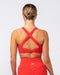 Muscle Nation Sports Bras Precision Bra - Crimson / White