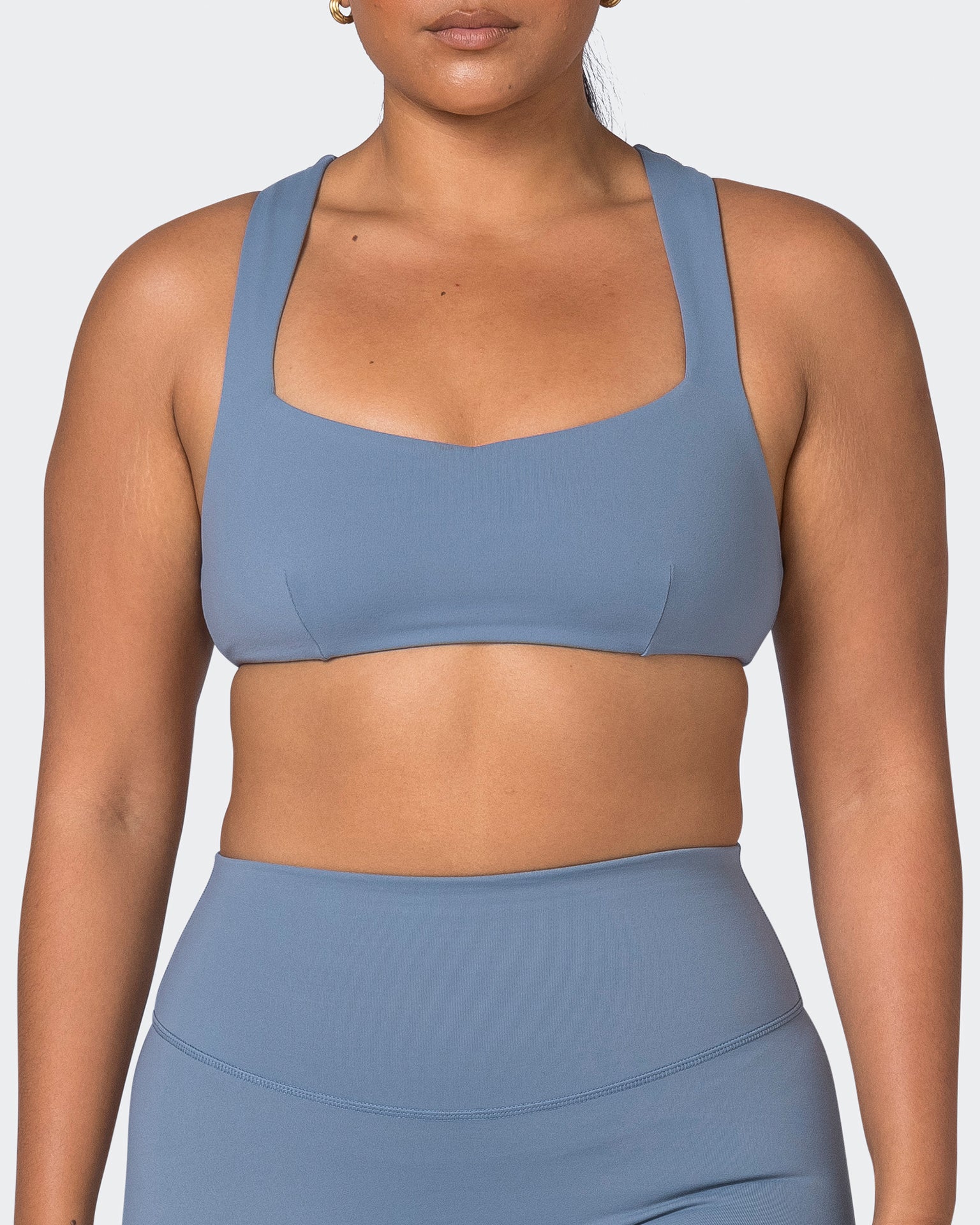 Muscle Nation Sports Bras Pulse Bralette - Stone Blue