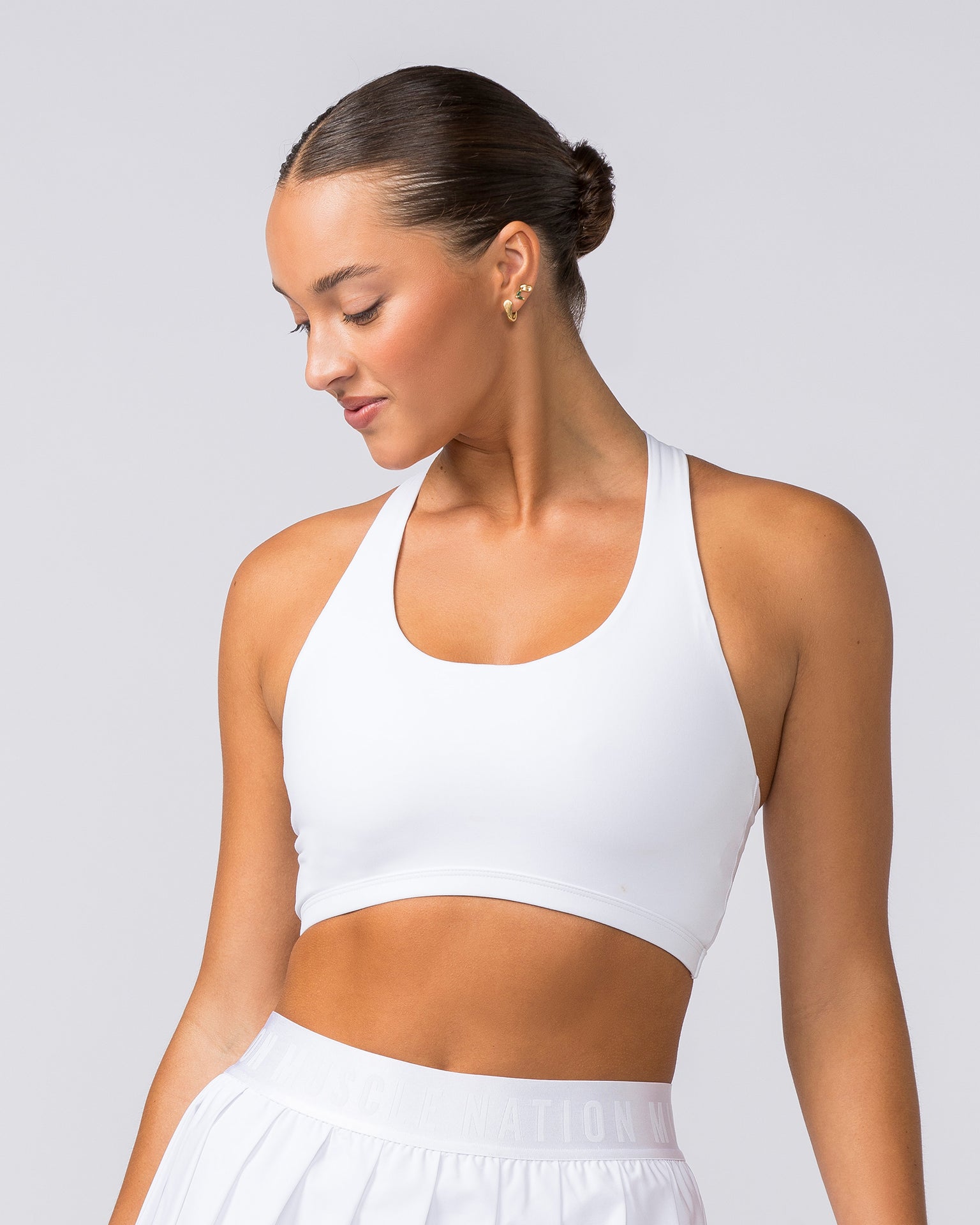Muscle Nation Sports Bras Quinn Bra - White