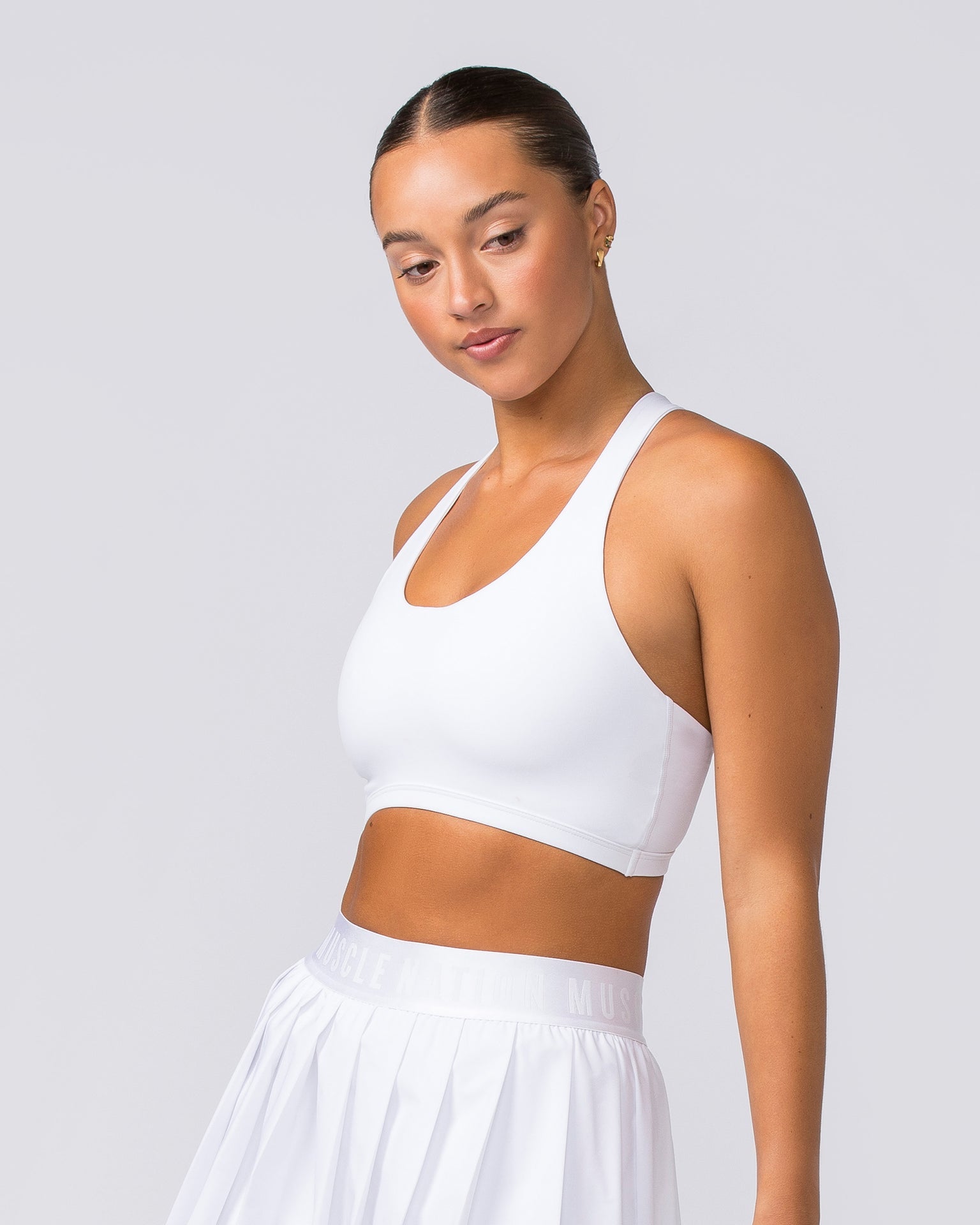 Muscle Nation Sports Bras Quinn Bra - White