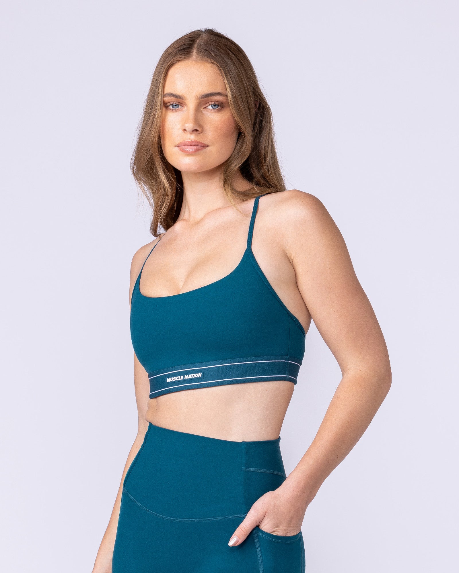 Muscle Nation Sports Bras Relay Bra - Dark Marine