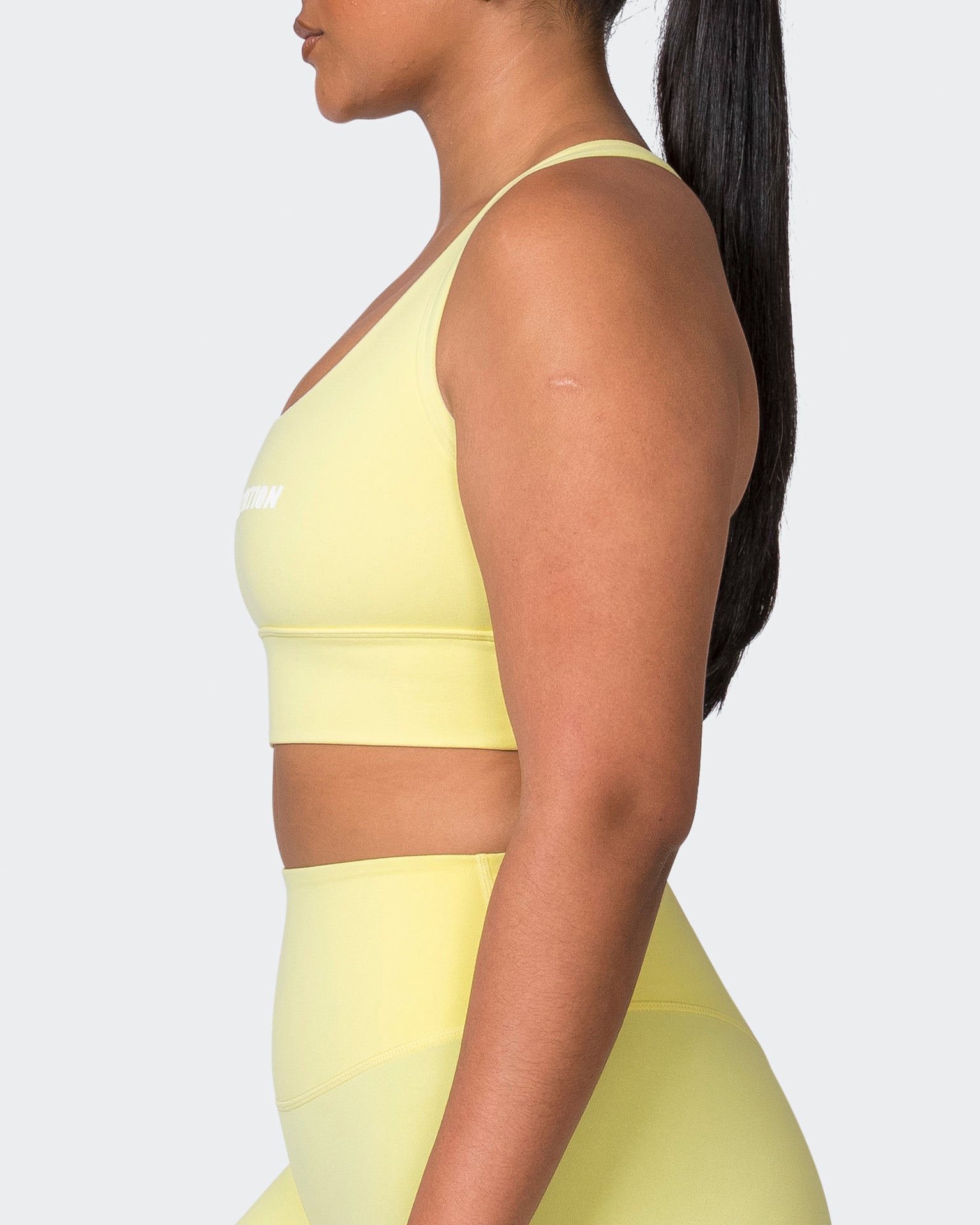 Muscle Nation Sports Bras Replay Bra - Sunny Lime