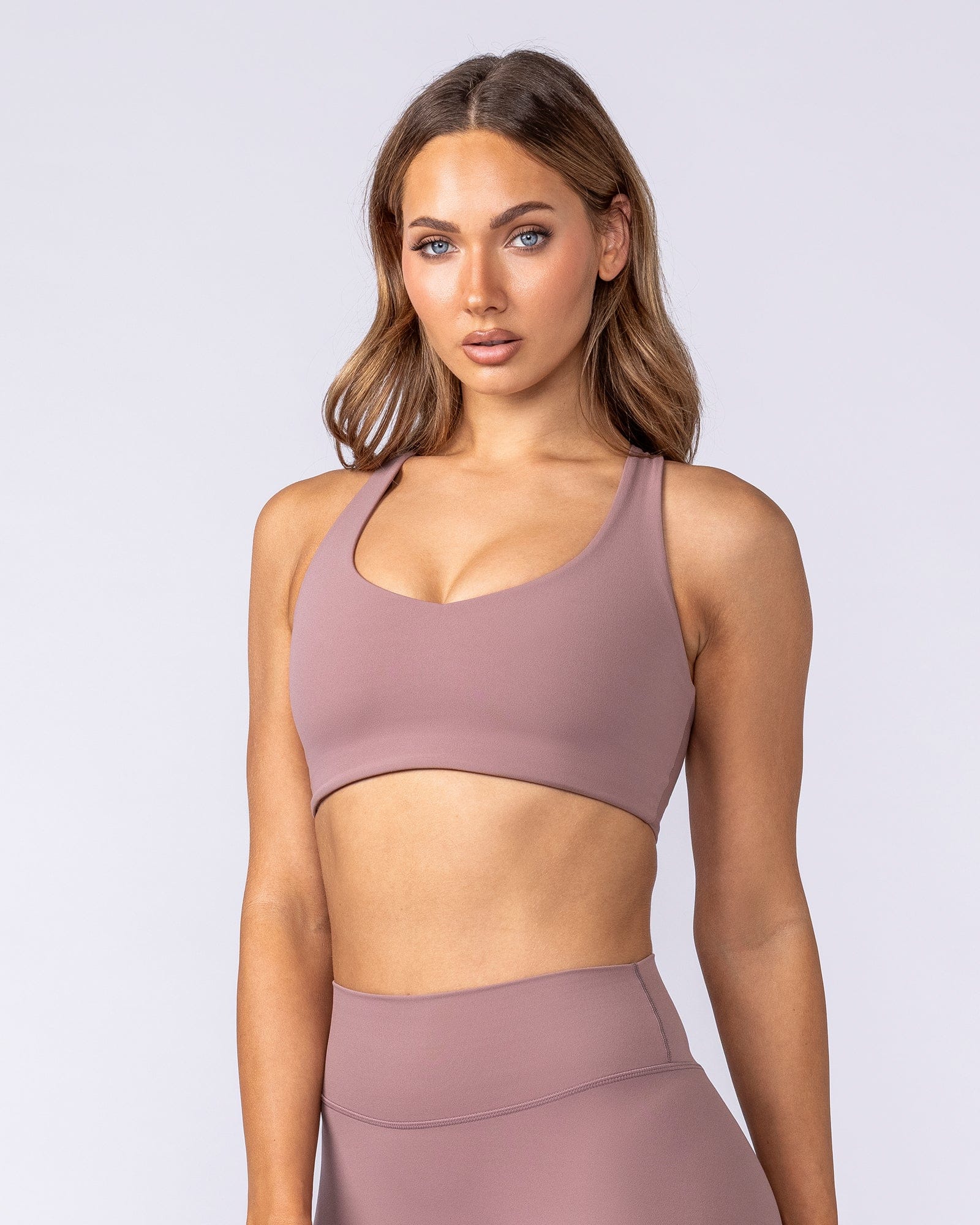 Muscle Nation Sports Bras Restore Liberty Bra - Mocha Berry