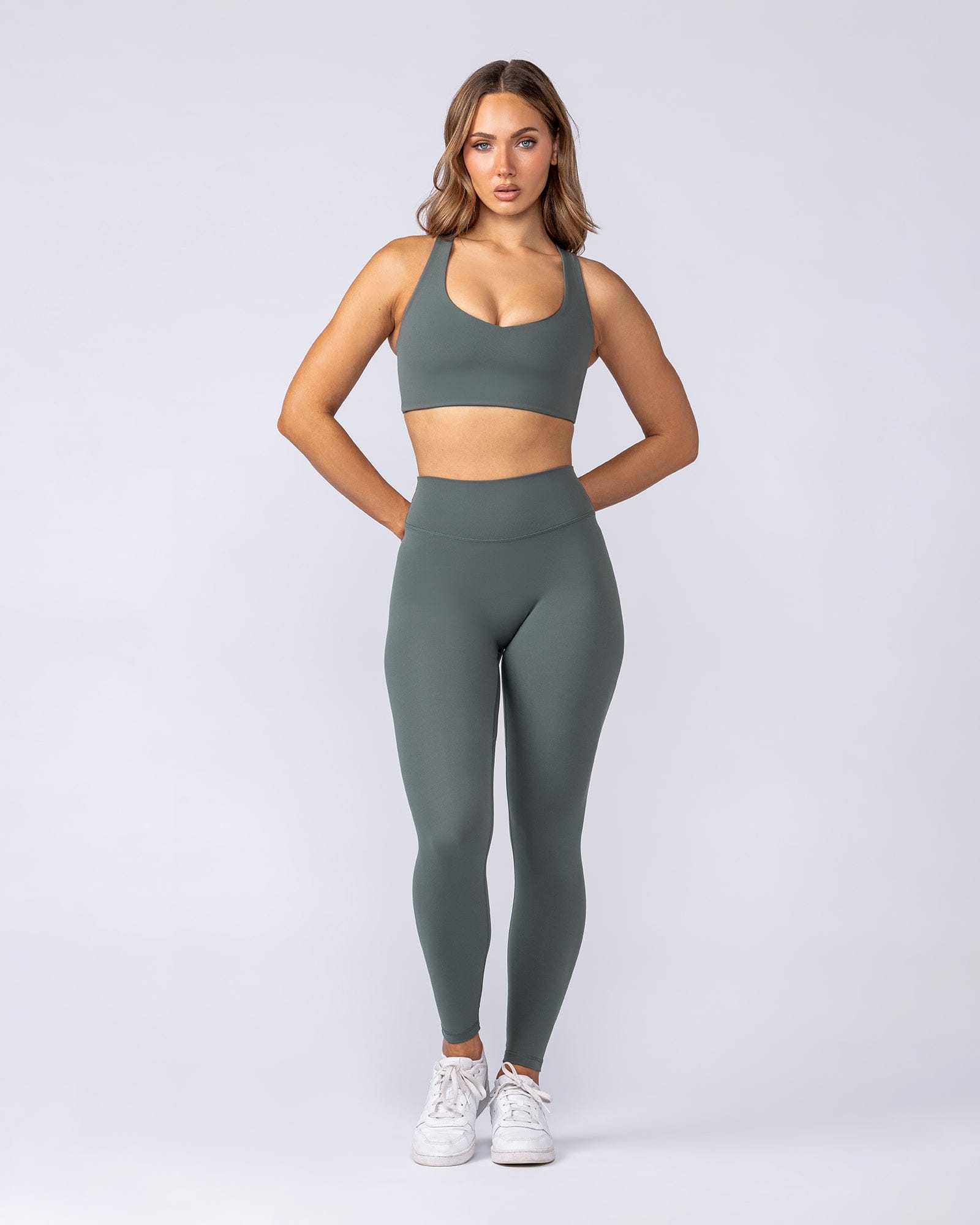Muscle Nation Sports Bras Restore Liberty Bra - Pine