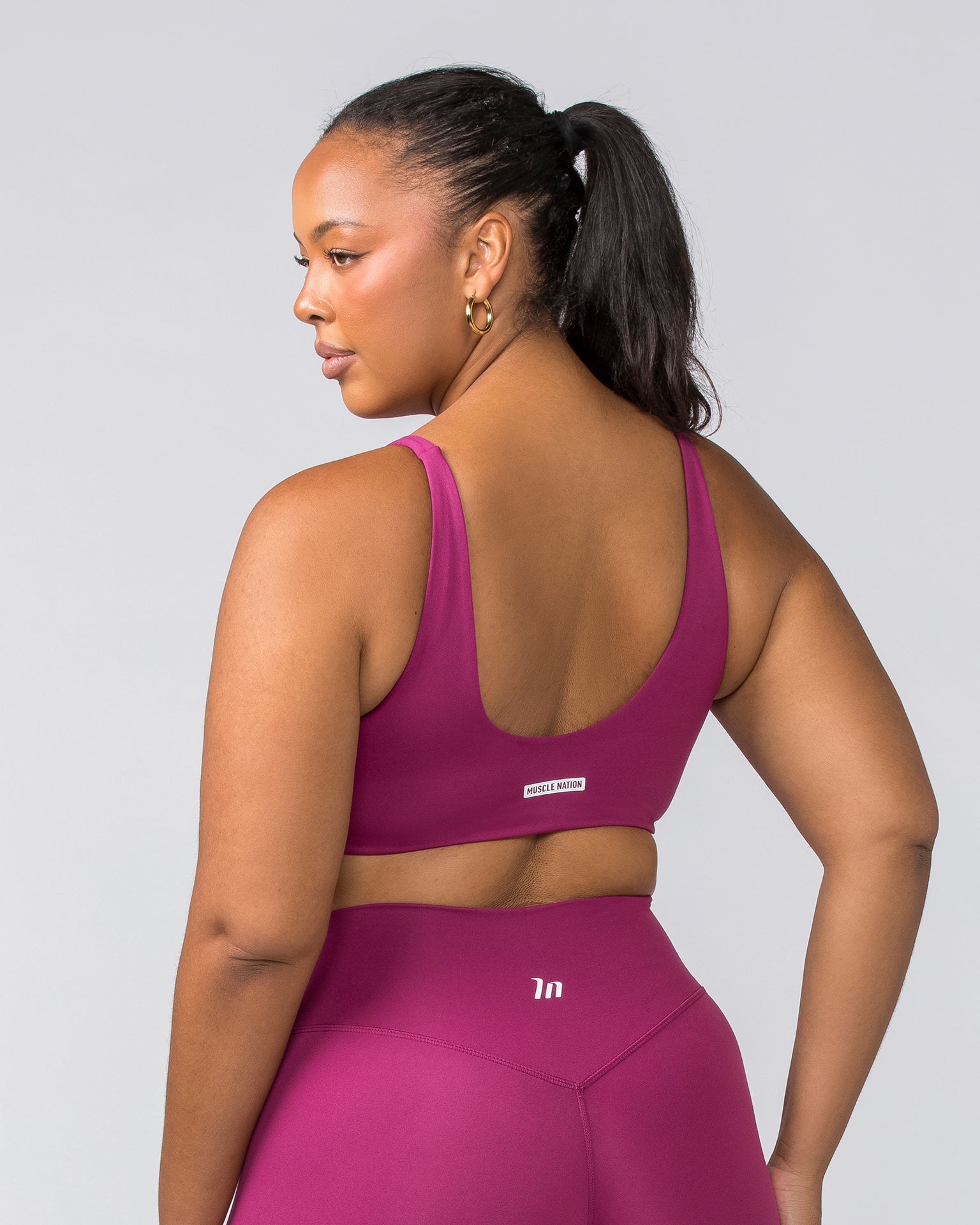 Muscle Nation Sports Bras Scoop Everyday Bralette - Cherry