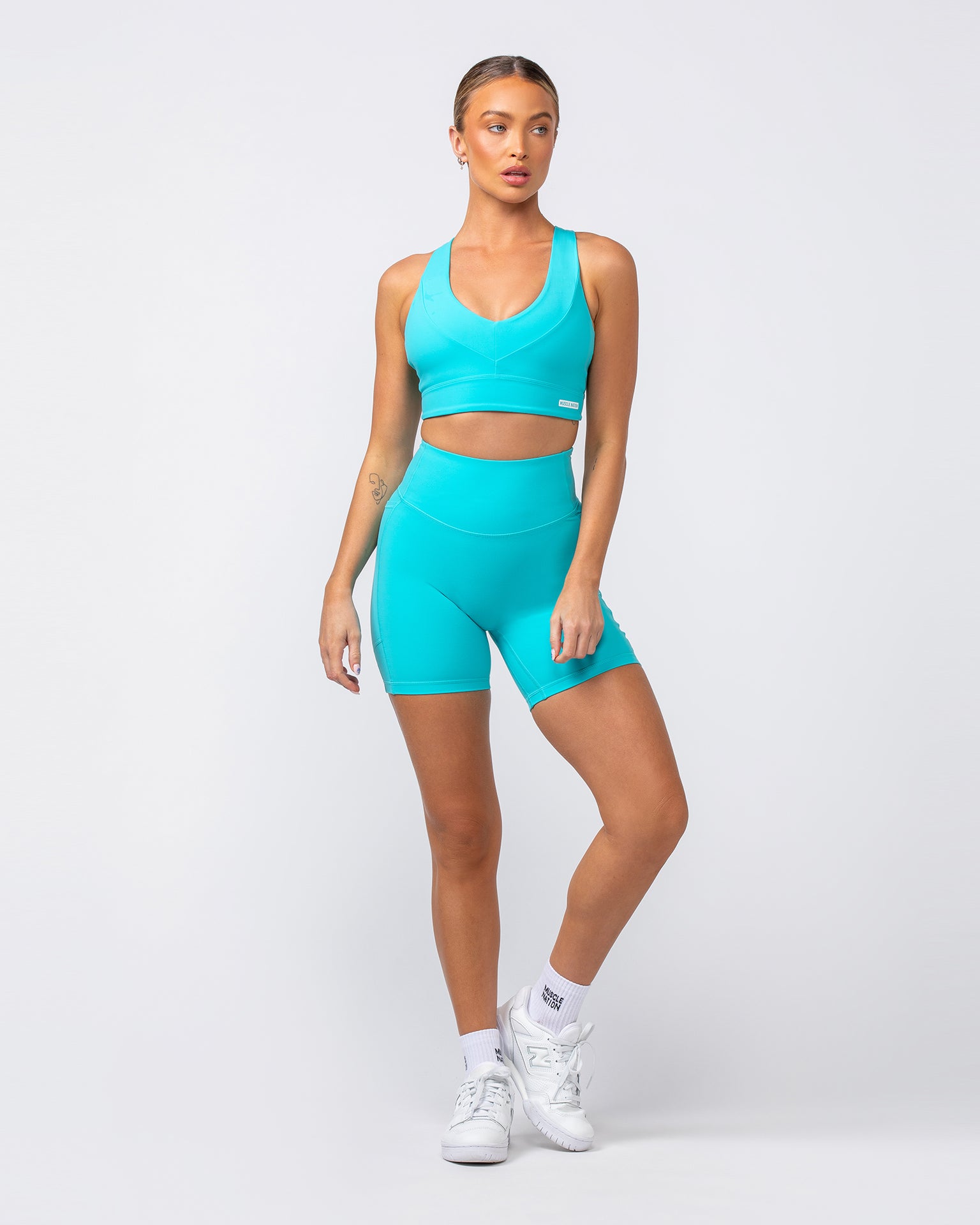 Muscle Nation Sports Bras Scope Bra - Aquatic