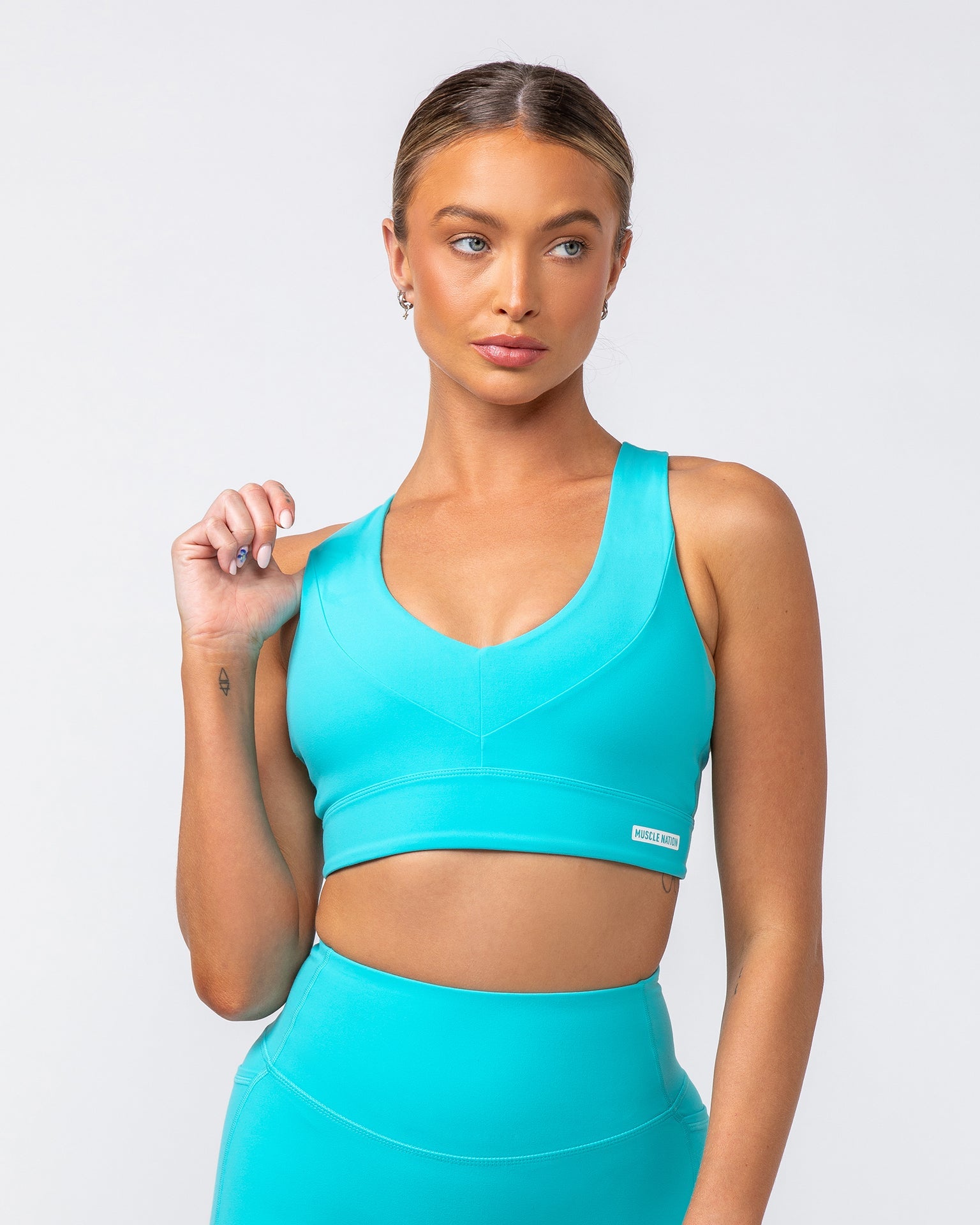 Muscle Nation Sports Bras Scope Bra - Aquatic