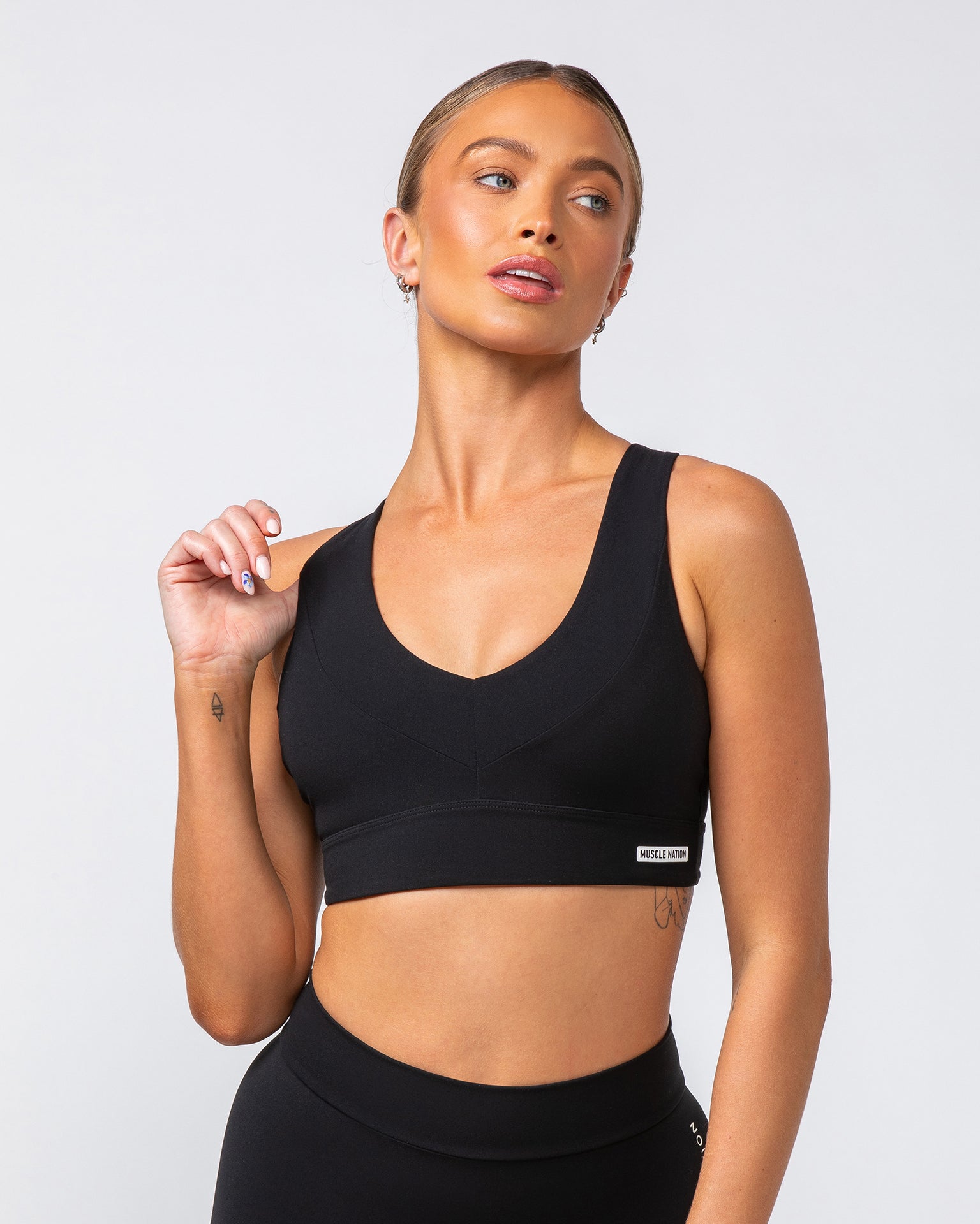 Muscle Nation Sports Bras Scope Bra - Black