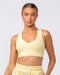 Muscle Nation Sports Bras Scope Bra - Panna Cotta