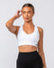 Muscle Nation Sports Bras Scope Bra - White