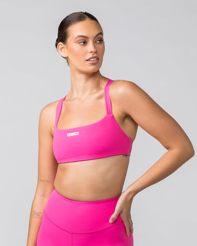 Muscle Nation Sports Bras Scrunch Bralette - Luminous Pink