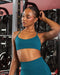 Muscle Nation Sports Bras Sculpt Seamless Bralette - Deep Teal