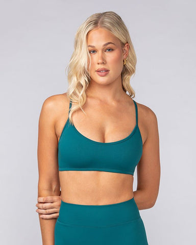 Muscle Nation Sports Bras Sculpt Seamless Bralette - Deep Teal