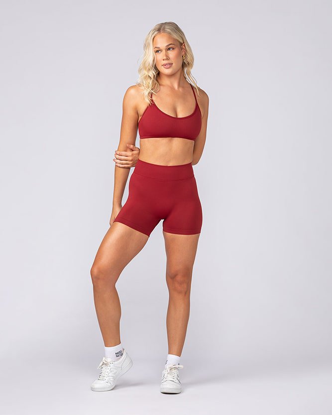Muscle Nation Sports Bras Sculpt Seamless Bralette - Merlot
