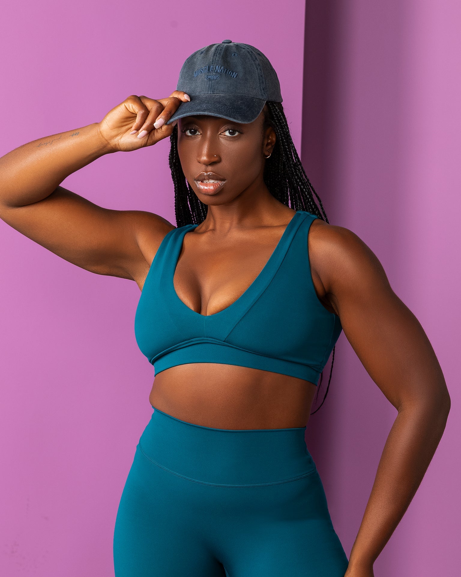 Muscle Nation Sports Bras Serenity Bralette - Dark Marine