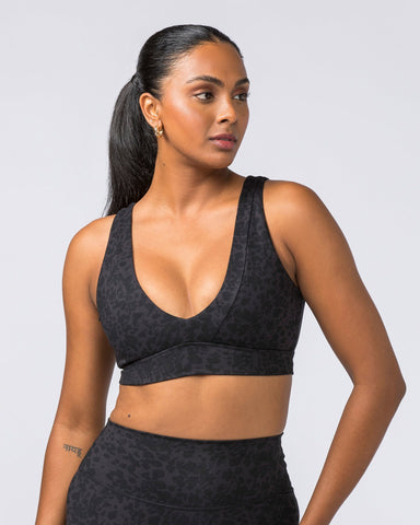 Muscle Nation Sports Bras Serenity Bralette - Monochrome Abstract Print