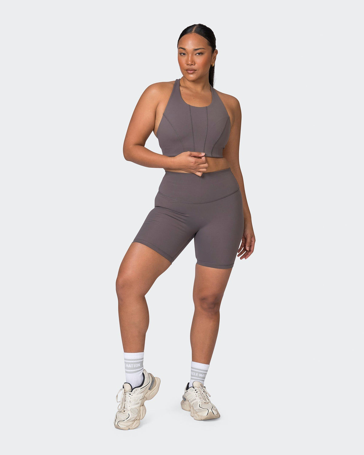 Snatched Bra Peppercorn Be Activewear