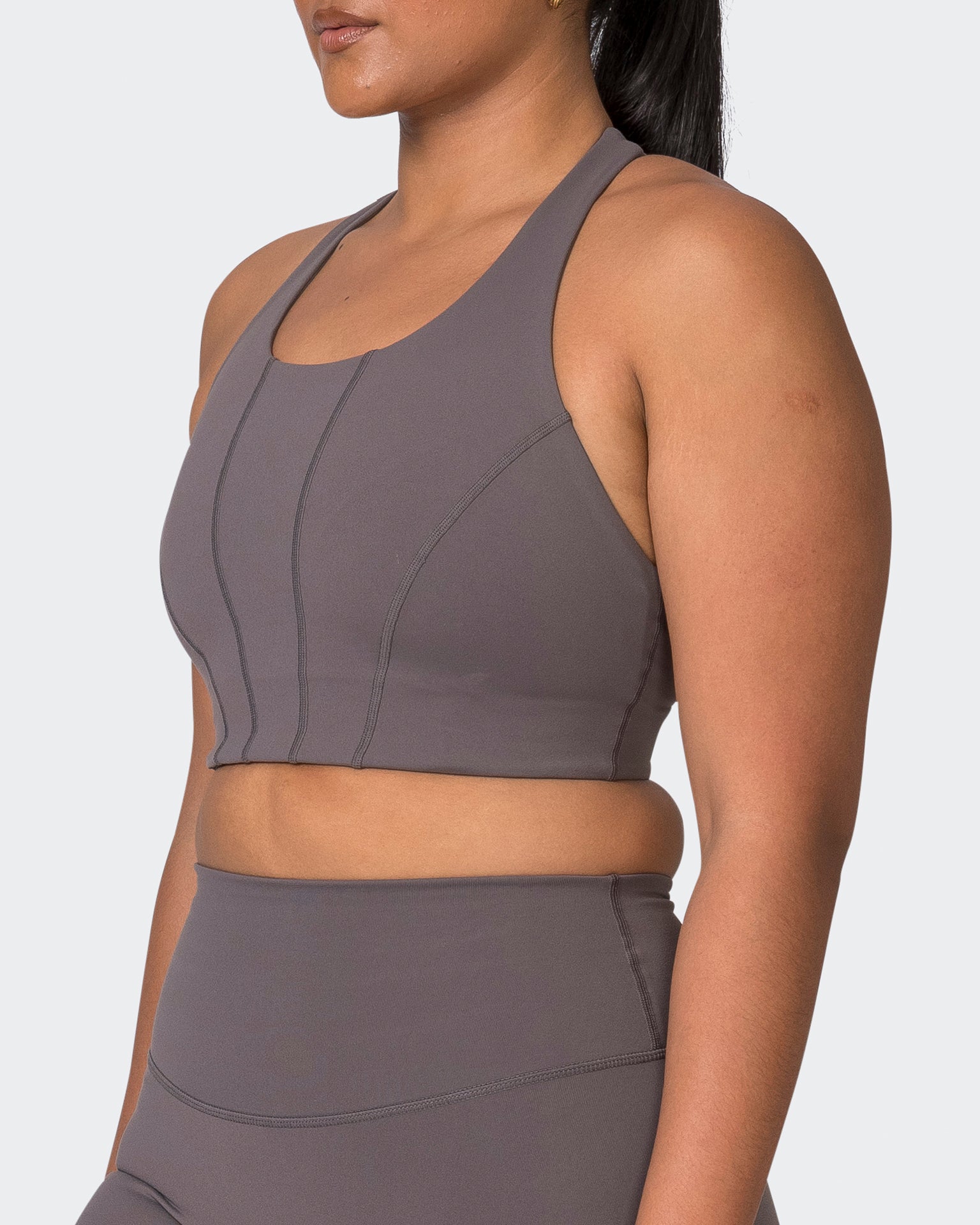 Muscle Nation Sports Bras Snatched Bra - Peppercorn