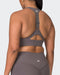 Muscle Nation Sports Bras Snatched Bra - Peppercorn