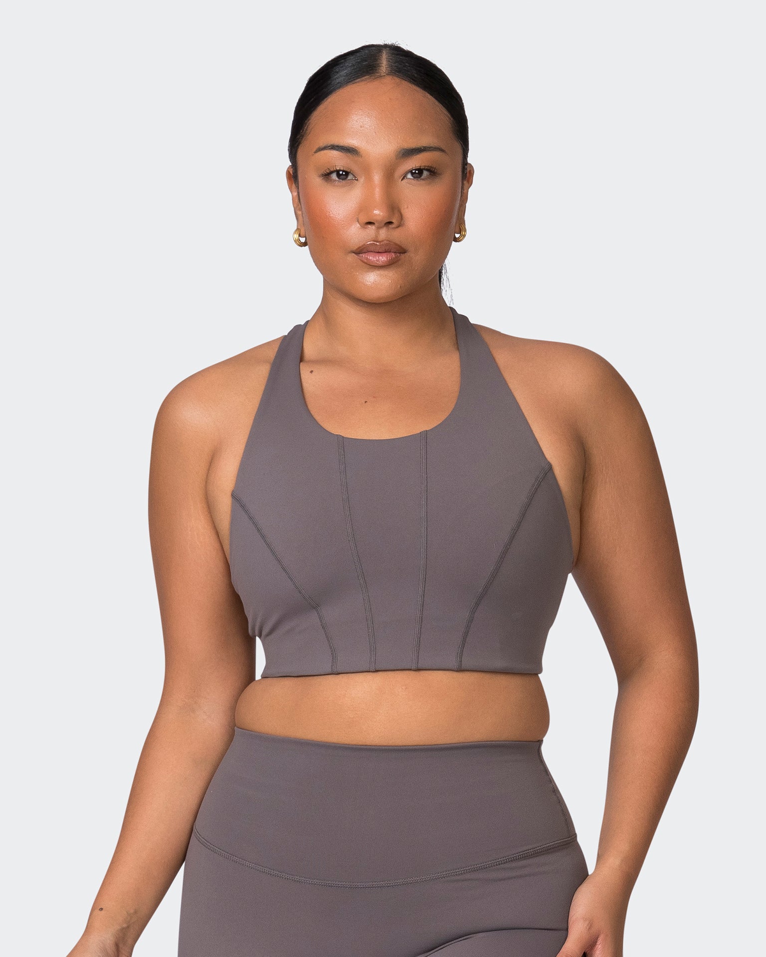 Muscle Nation Sports Bras Snatched Bra - Peppercorn