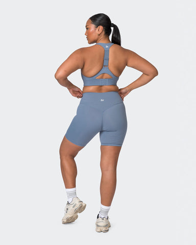 Muscle Nation Sports Bras Snatched Bra - Stone Blue