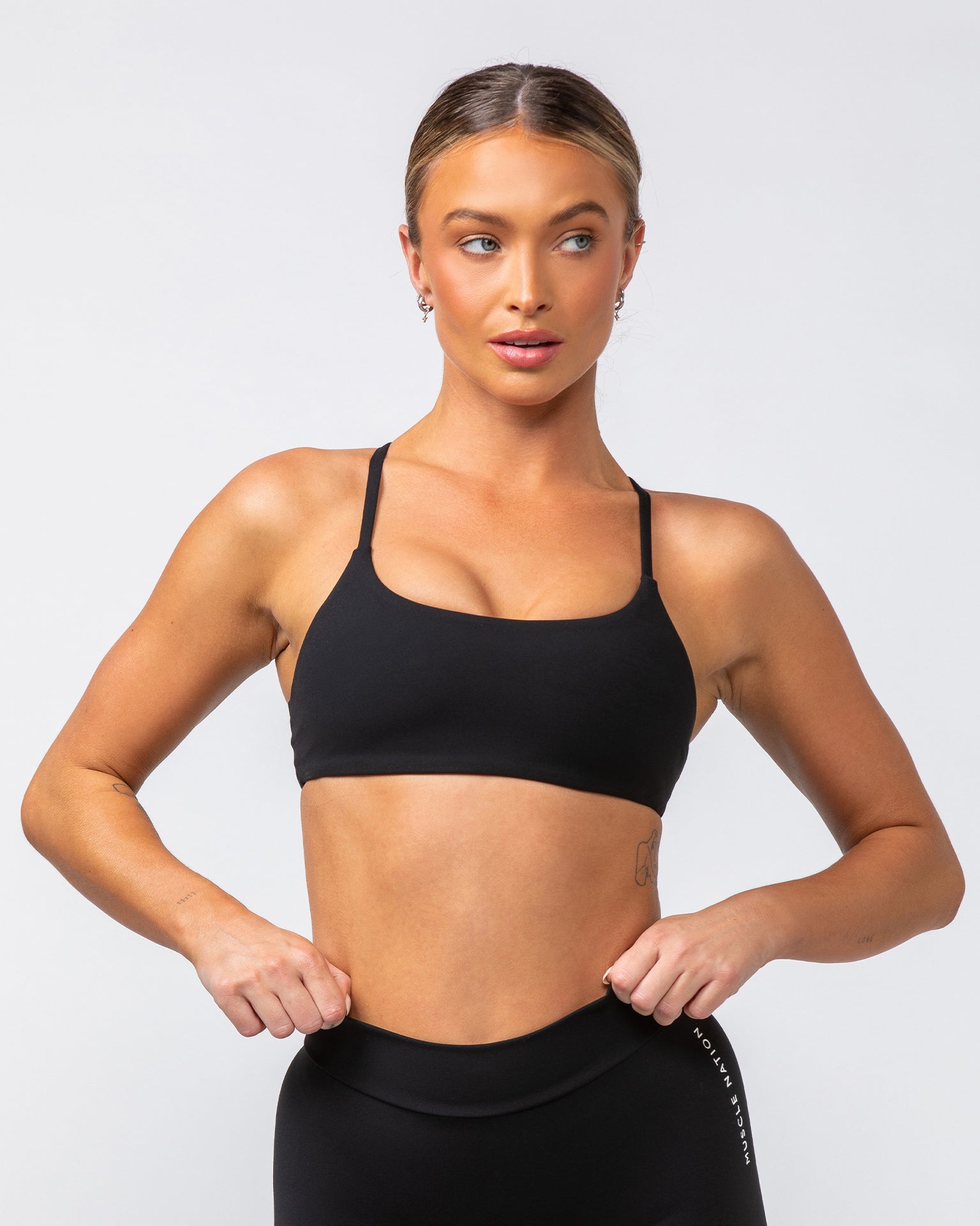 Muscle Nation Sports Bras Socialite Bralette - Black