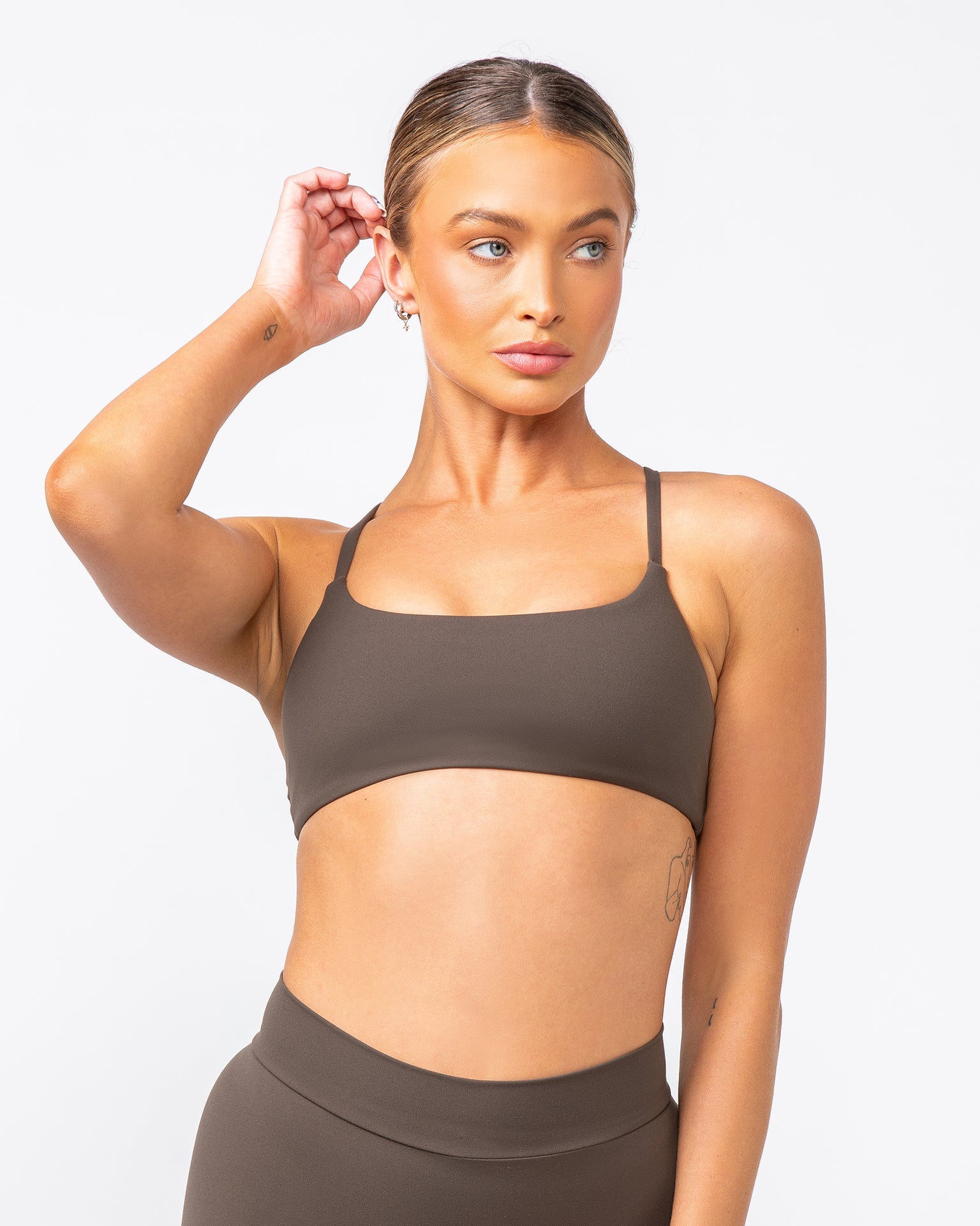 Muscle Nation Sports Bras Socialite Bralette - Deep Brown