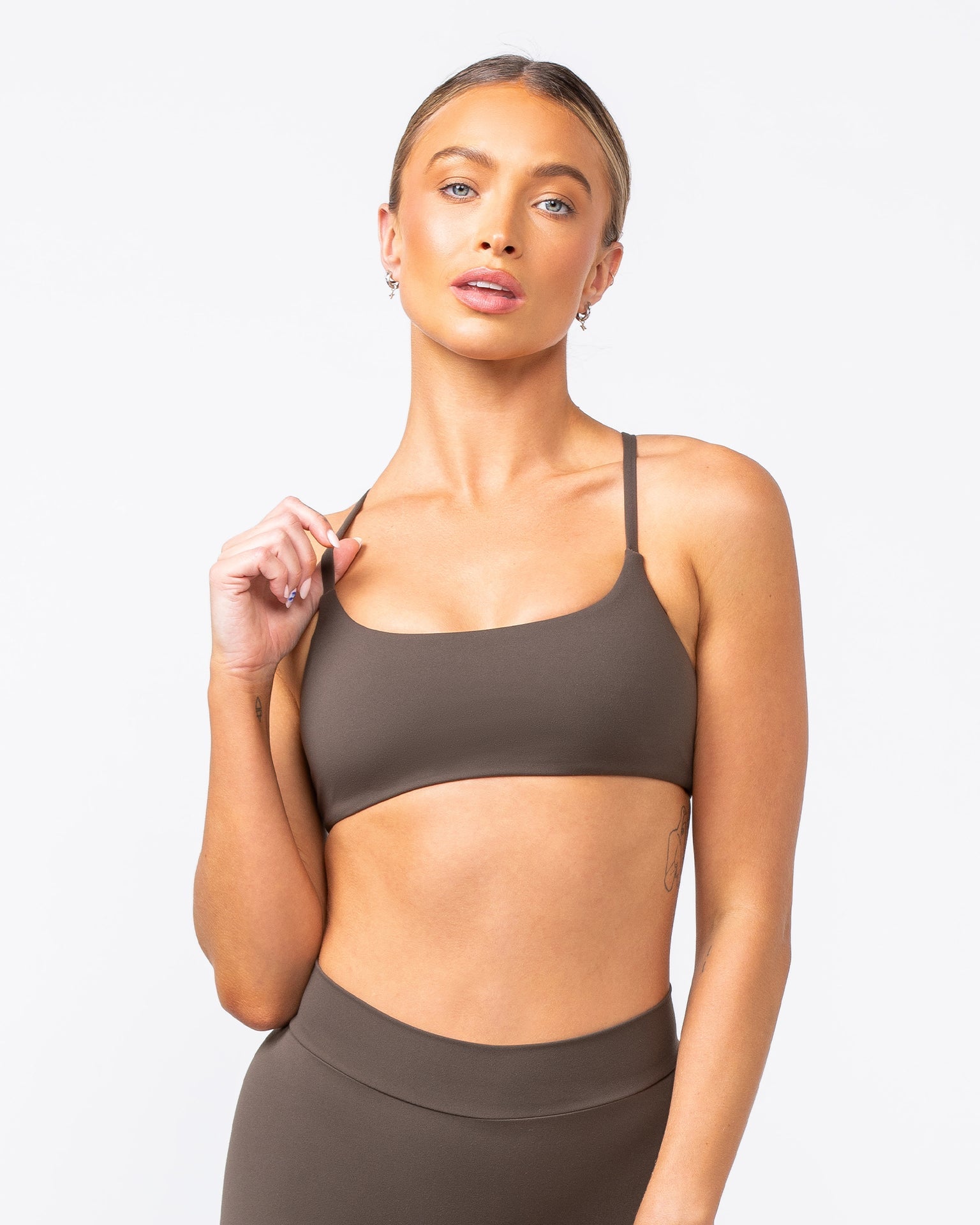 Muscle Nation Sports Bras Socialite Bralette - Deep Brown