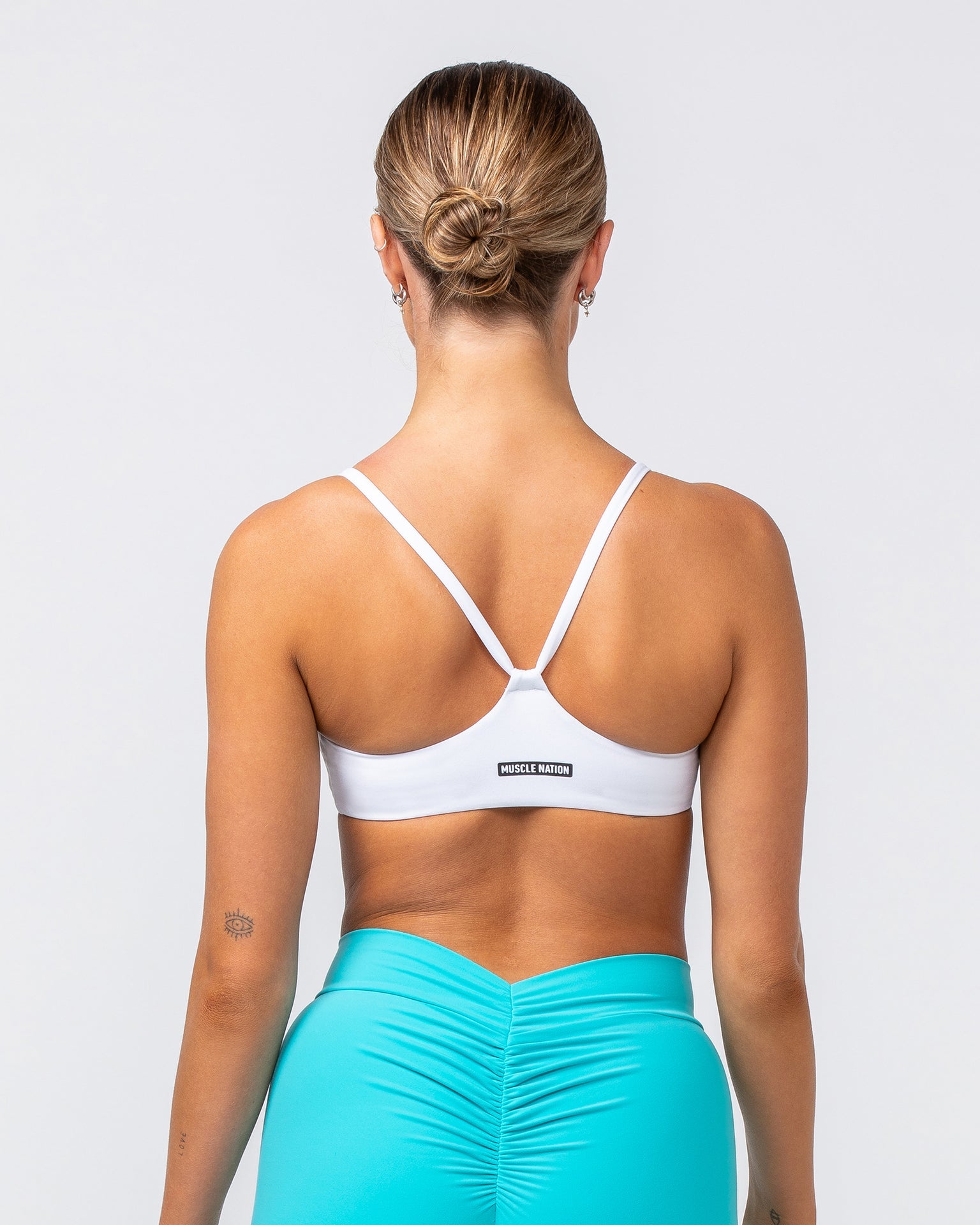Muscle Nation Sports Bras Socialite Bralette - White